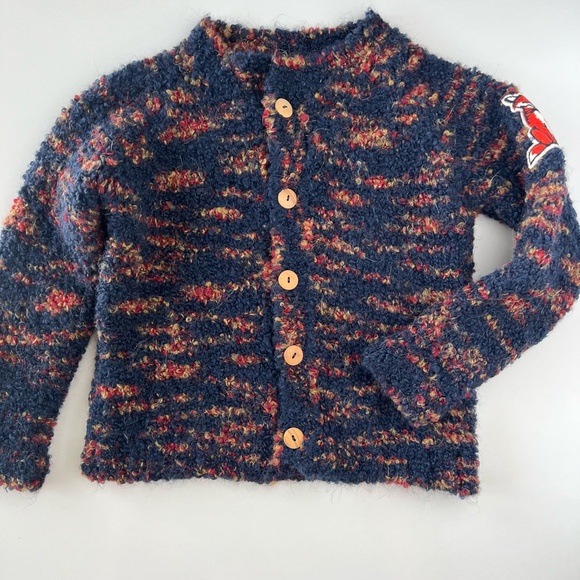 Bobo Choses Unisex Fox Cardigan size 4-5Y - Picture 3 of 9